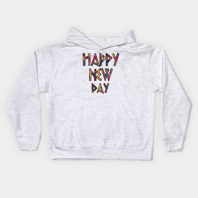 happy new day Kids Hoodie by sarahnash